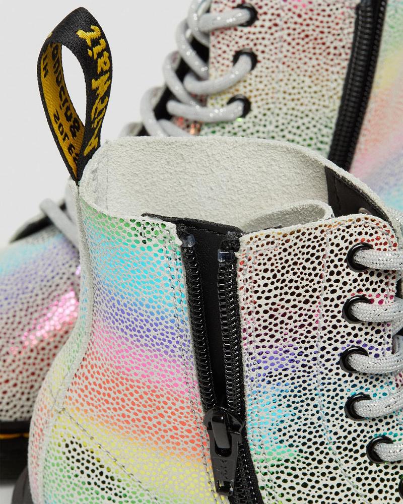 Dr Martens Junior 1460 Pascal Iridescent Snørestøvler Børn Flerfarvede | DK 683YXF
